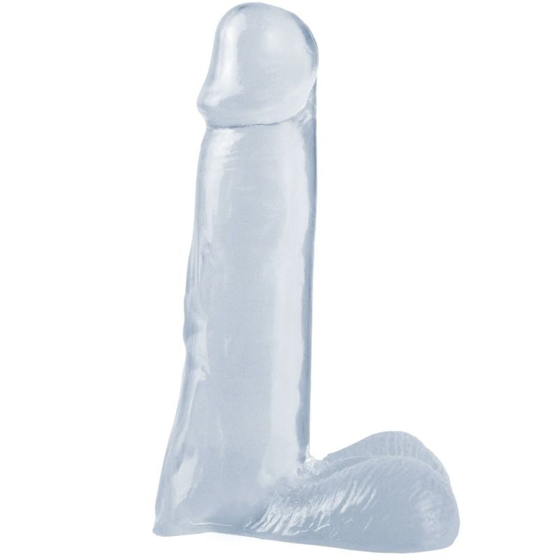 Basix rubber works pene 19 cm transparente | Consolador